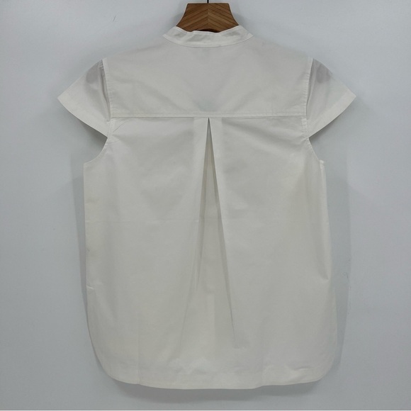 Universal Standard Aster Tuxedo Collar Shirt in White Size 2XS 6-8 - Picture 4 of 11